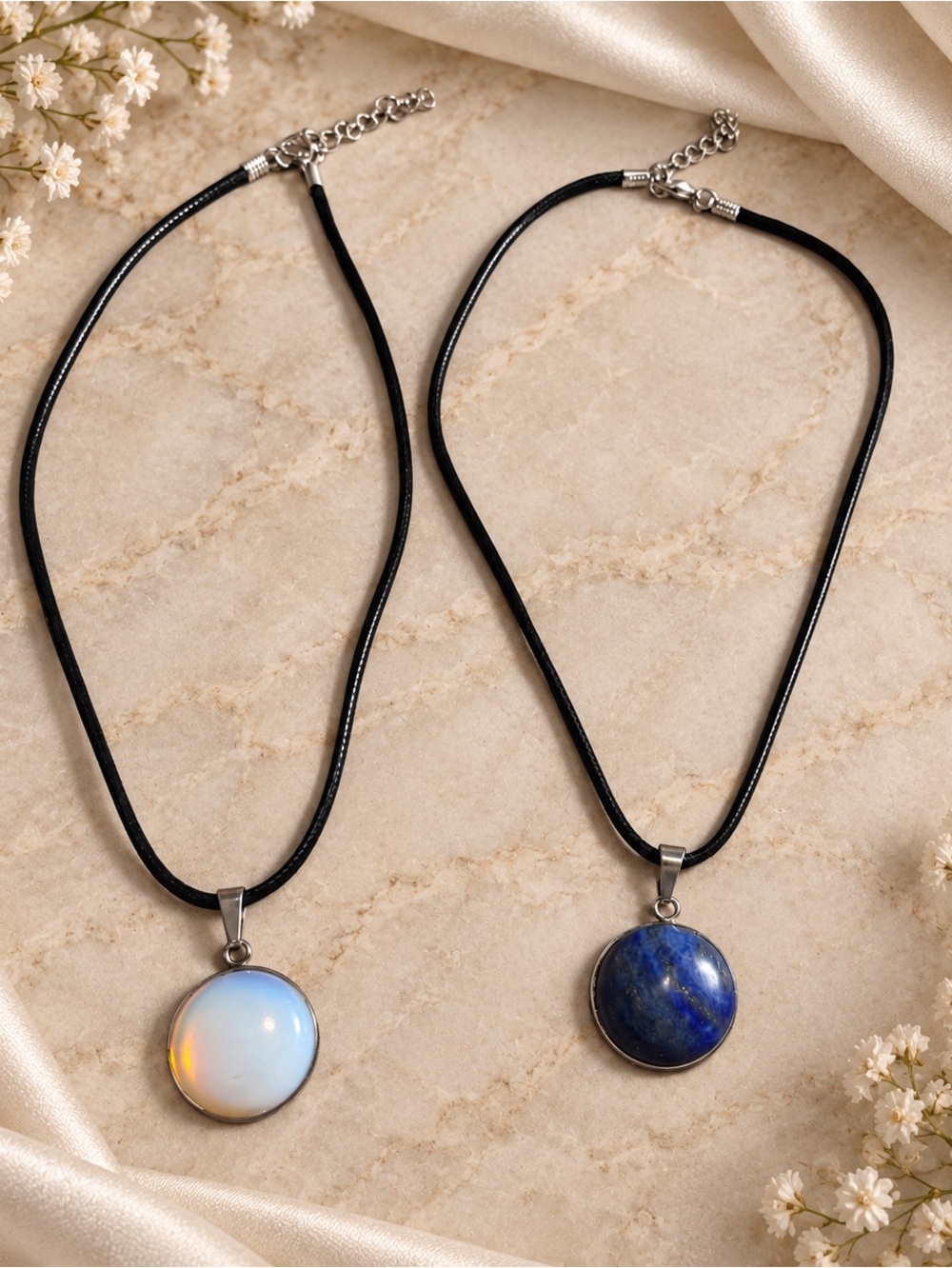 Gemstone necklaces (2)